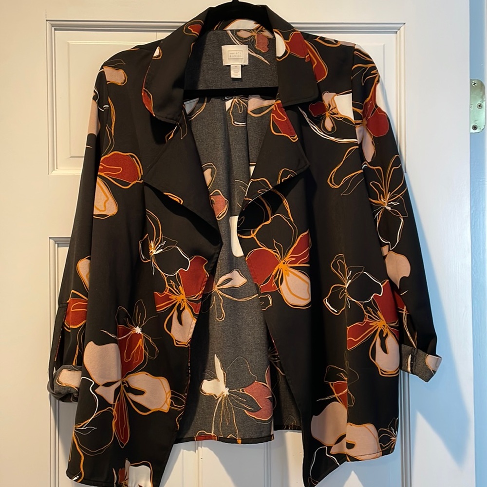 3/4 sleeve lightweight blazer